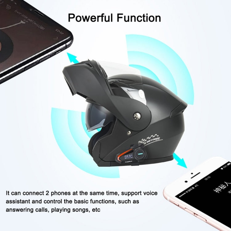 KUQIBAO Motorcycle Helmet Waterproof Bluetooth Headset With Screen(Hard Microphone) - Motorcycle Walkie Talkie by KUQIBAO | Online Shopping South Africa | PMC Jewellery | Buy Now Pay Later Mobicred