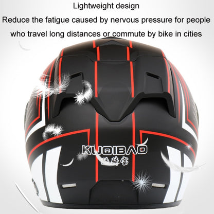 KUQIBAO Motorcycle Smart Bluetooth Sun Protection Double Lens Safety Helmet, Size: M(Matte Black Phantom Fiber+Black Tail) - Helmets by KUQIBAO | Online Shopping South Africa | PMC Jewellery | Buy Now Pay Later Mobicred