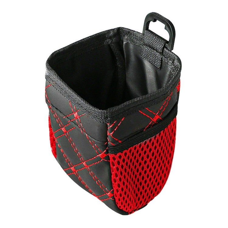 2pcs Car Air Outlet Sundries Storage Bag With Net Pocket(Red Line) - Stowing Tidying by PMC Jewellery | Online Shopping South Africa | PMC Jewellery | Buy Now Pay Later Mobicred