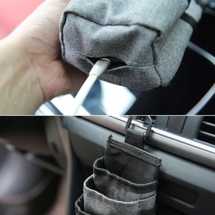 Vehicle Air Outlet Storage Bag Multi-function Document Change Storage Bag(Grey) - Stowing Tidying by PMC Jewellery | Online Shopping South Africa | PMC Jewellery | Buy Now Pay Later Mobicred