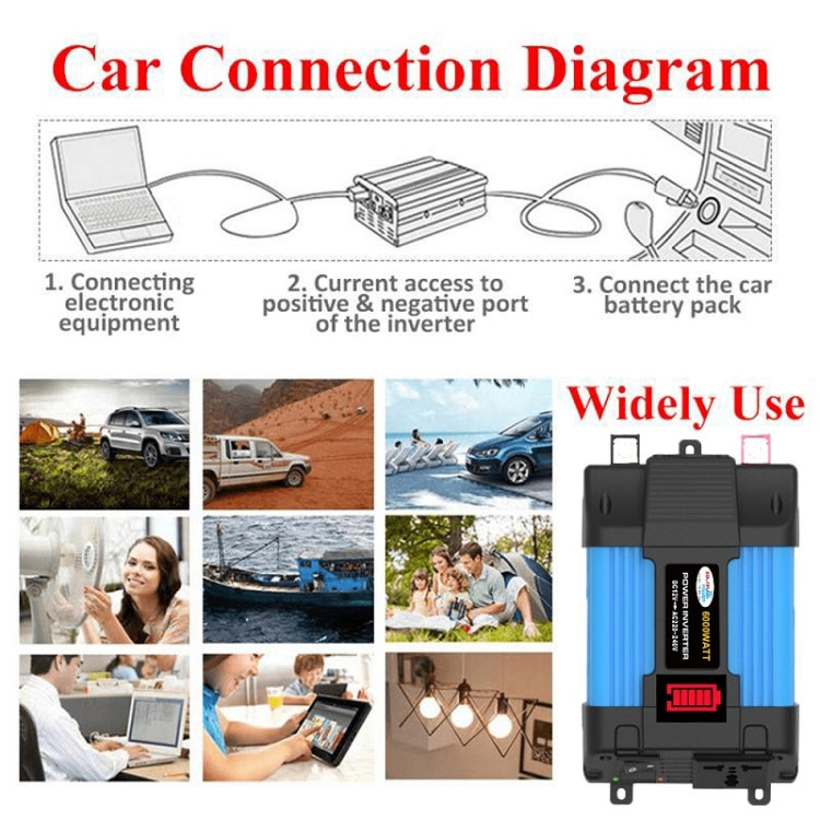 12V-110V 500W SOLIKE TECH Vehicle Inverter Sine Wave Convertor Auto Inverter - Pure Sine Wave by SOLIKE TECH | Online Shopping South Africa | PMC Jewellery | Buy Now Pay Later Mobicred