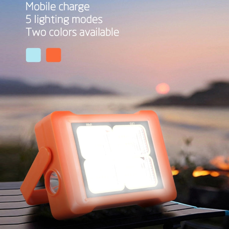 Solar Flood Light Portable Flashlight Emergency Work Light(Blue) - Floodlights by PMC TechLife | Online Shopping South Africa | PMC TechLife