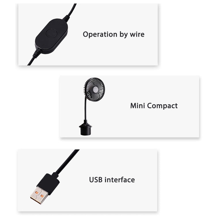 12V/24V High Wind Cooling USB Car Cup Holder Single Head Fan(R-8050) - Heating & Fans by PMC Jewellery | Online Shopping South Africa | PMC Jewellery | Buy Now Pay Later Mobicred