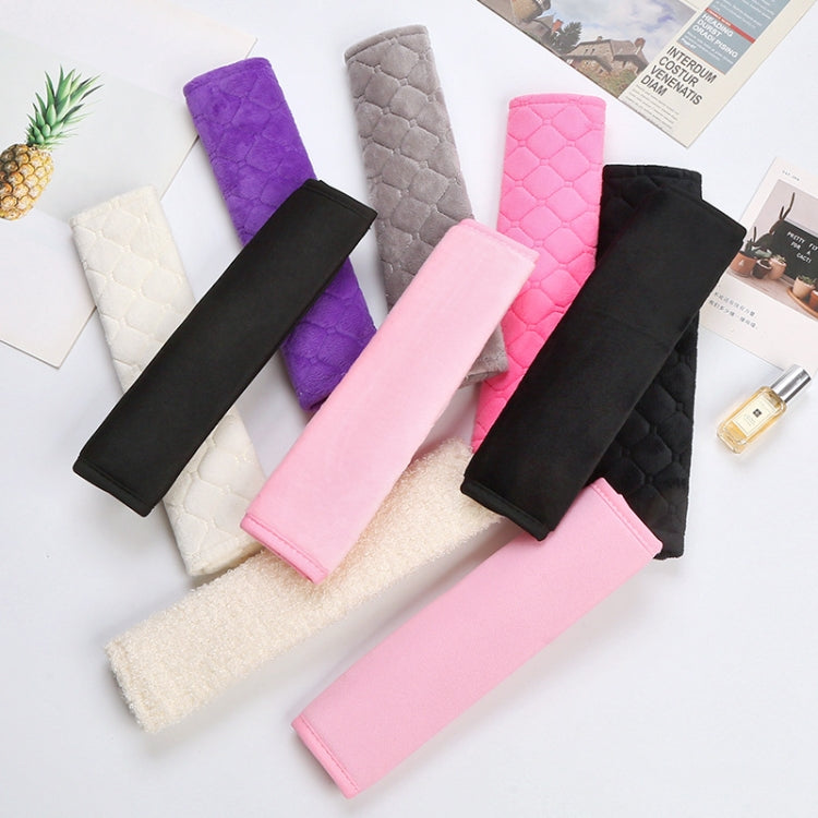 Car Seat Belt Protector Soft Extended Shoulder Pads, Color: Rose Red Square - Seat Belts & Padding by PMC TechLife | Online Shopping South Africa | PMC TechLife | Buy Now Pay Later Mobicred
