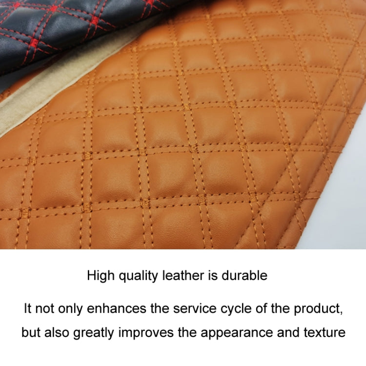 Rhombus Leather Seat Belt Shoulder Protector Pads, Color: Light Brown - Seat Belts & Padding by PMC Jewellery | Online Shopping South Africa | PMC Jewellery | Buy Now Pay Later Mobicred