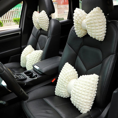 Car Seat Breathable And Comfortable Puff Pillow Upholstery, Color: Headrest Beige - Seat Accessories by PMC Jewellery | Online Shopping South Africa | PMC Jewellery | Buy Now Pay Later Mobicred