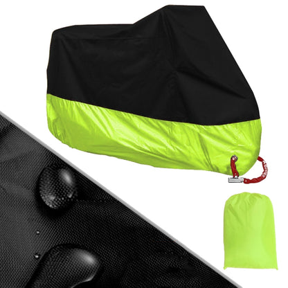 190T Motorcycle Rain Covers Dustproof Rain UV Resistant Dust Prevention Covers, Size: M(Black and Fluorescence Green) - Protective Gear by PMC Jewellery | Online Shopping South Africa | PMC Jewellery | Buy Now Pay Later Mobicred