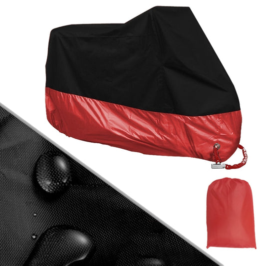 190T Motorcycle Rain Covers Dustproof Rain UV Resistant Dust Prevention Covers, Size: L(Black and Red) - Protective Gear by PMC Jewellery | Online Shopping South Africa | PMC Jewellery | Buy Now Pay Later Mobicred