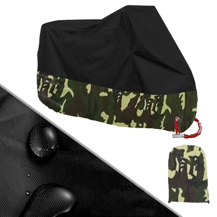 190T Motorcycle Rain Covers Dustproof Rain UV Resistant Dust Prevention Covers, Size: XXXL(Black Camouflage) - Protective Gear by PMC Jewellery | Online Shopping South Africa | PMC Jewellery | Buy Now Pay Later Mobicred