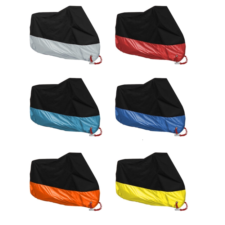 190T Motorcycle Rain Covers Dustproof Rain UV Resistant Dust Prevention Covers, Size: XXXXL(Black and Red) - Protective Gear by PMC Jewellery | Online Shopping South Africa | PMC Jewellery | Buy Now Pay Later Mobicred