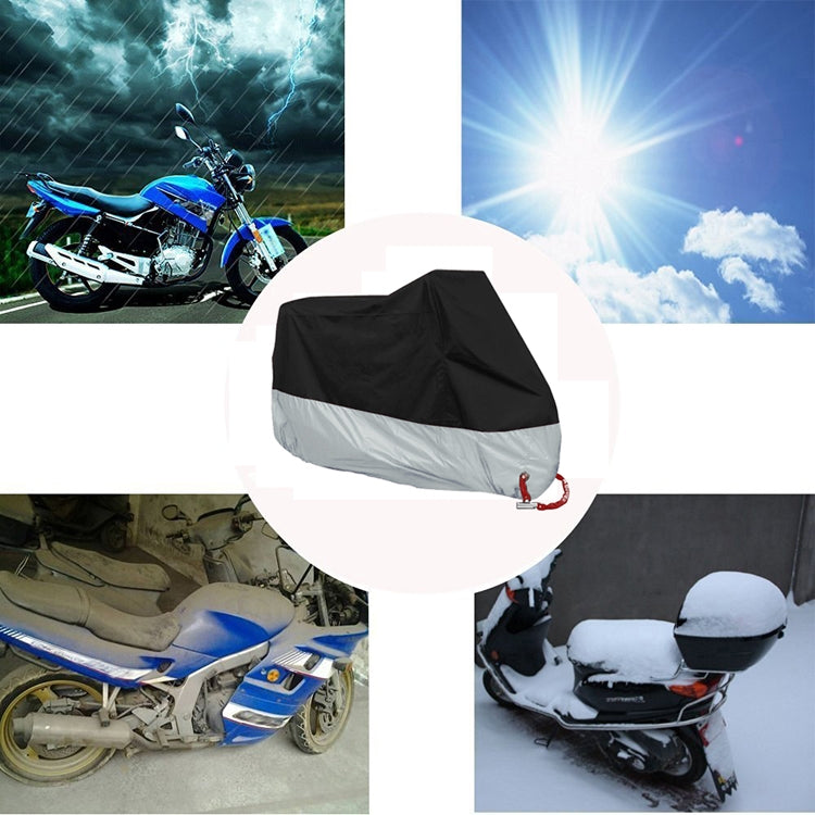 190T Motorcycle Rain Covers Dustproof Rain UV Resistant Dust Prevention Covers, Size: XXL(Black) - Protective Gear by PMC Jewellery | Online Shopping South Africa | PMC Jewellery | Buy Now Pay Later Mobicred