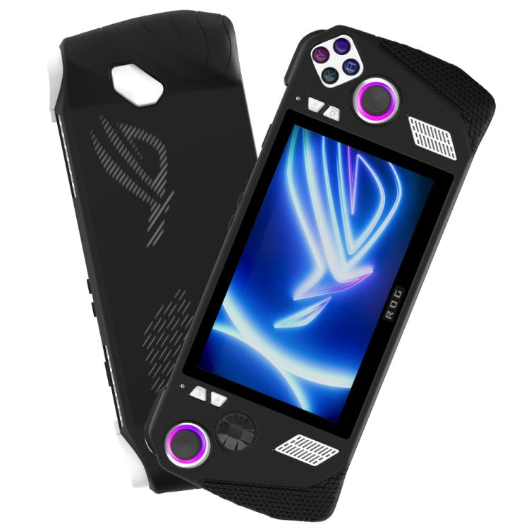 For ASUS Rog Ally Gaming Console Multicolor Silicone Case With 2 Button Caps(Black) - Accessories by PMC TechLife | Online Shopping South Africa | PMC TechLife