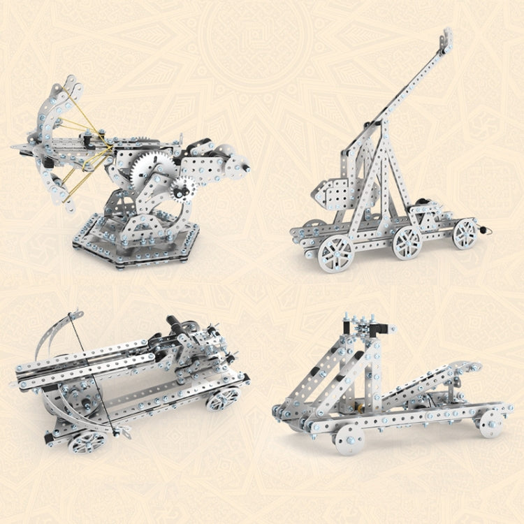 660pcs Crossbow Puzzle Toys Intelligence Hand Assembly Mechanical Gear Transmission Building Blocks High Difficulty Metal Model - Building Blocks by PMC Jewellery | Online Shopping South Africa | PMC Jewellery