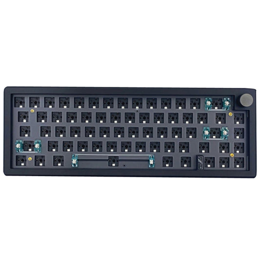 67 Keys Three-mode Customized DIY With Knob Mechanical Keyboard Kit Supports Hot Plug RGB Backlight, Color: Black - Other by PMC Jewellery | Online Shopping South Africa | PMC Jewellery | Buy Now Pay Later Mobicred