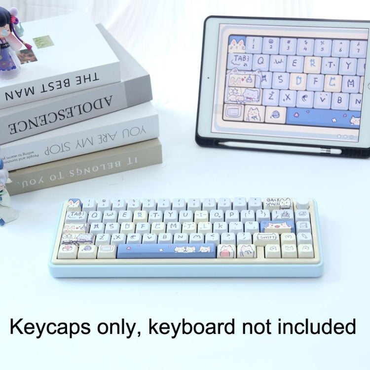 66 Keys 5-sided Heat Rise PBT Personalized Keycaps(Pink) - Silicone / Sticker by PMC Jewellery | Online Shopping South Africa | PMC Jewellery | Buy Now Pay Later Mobicred