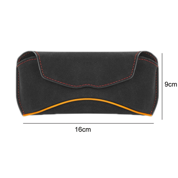 Car Sun Visor Multifunctional Glasses Case Card Storage Bracket(Mocha Brown) - Sunglasses & Glasses Clips by PMC Jewellery | Online Shopping South Africa | PMC Jewellery | Buy Now Pay Later Mobicred