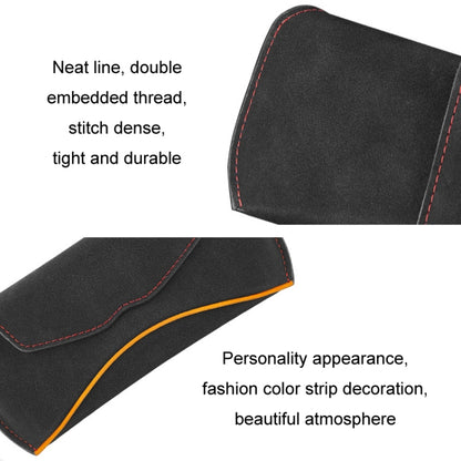 Car Sun Visor Multifunctional Glasses Case Card Storage Bracket(Mocha Brown) - Sunglasses & Glasses Clips by PMC Jewellery | Online Shopping South Africa | PMC Jewellery | Buy Now Pay Later Mobicred