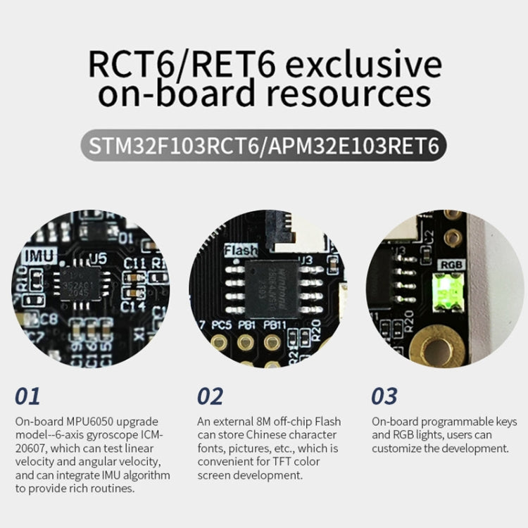 Yahboom MCU RCT6 Development Board STM32 Experimental Board ARM System Core Board, Specification: STM32F103RCT6 - Arduino Nucleo Accessories by Yahboom | Online Shopping South Africa | PMC Jewellery | Buy Now Pay Later Mobicred