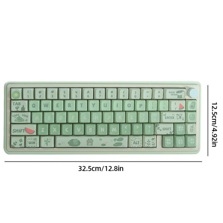 Bluetooth Wireless 3-mode RGB Backlit Gaming Mechanical Keyboard Aluminum Alloy Kit + Keycap(Light Green) - Other by PMC Jewellery | Online Shopping South Africa | PMC Jewellery | Buy Now Pay Later Mobicred