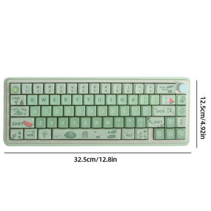 Bluetooth Wireless 3-mode RGB Backlit Gaming Mechanical Keyboard Aluminum Alloy Kit + Keycap(Light Green) - Other by PMC Jewellery | Online Shopping South Africa | PMC Jewellery | Buy Now Pay Later Mobicred