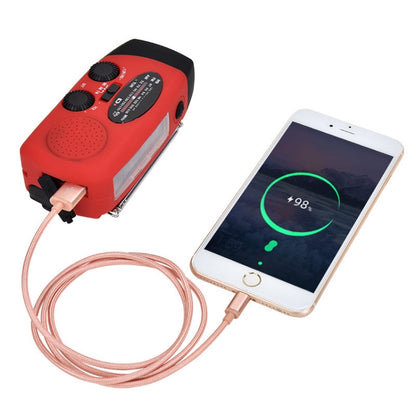 HanRongda HRD-902 Disaster Prevention and Emergency Solar Charging Lighting Mobile Portable Radio(Red) - Radio Player by HanRongda | Online Shopping South Africa | PMC Jewellery | Buy Now Pay Later Mobicred