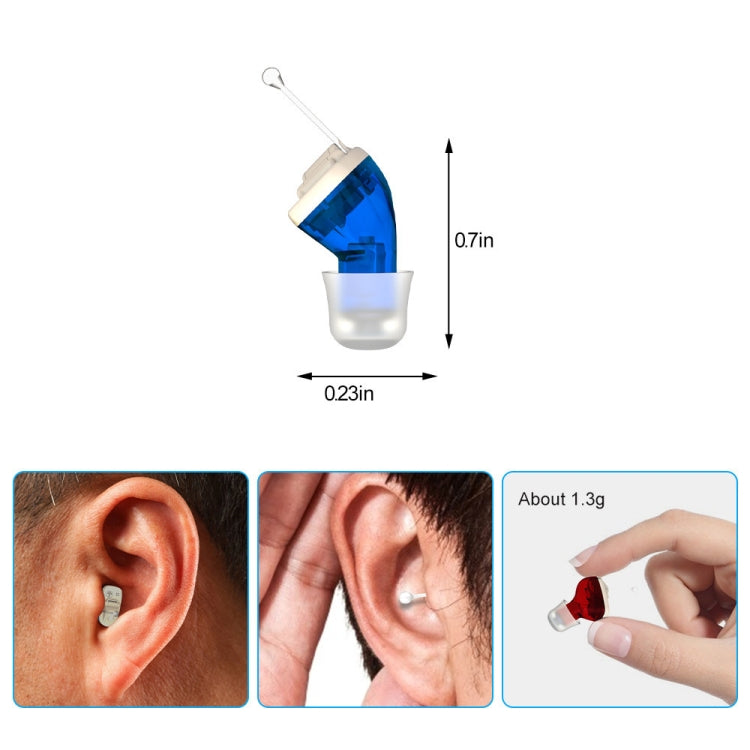 AN127 Invisible In-Ear Hearing Aid Sound Amplifier For The Elderly And Hearing Impaired(Skin Color Left Ear) - Hearing Aids by PMC Jewellery | Online Shopping South Africa | PMC Jewellery