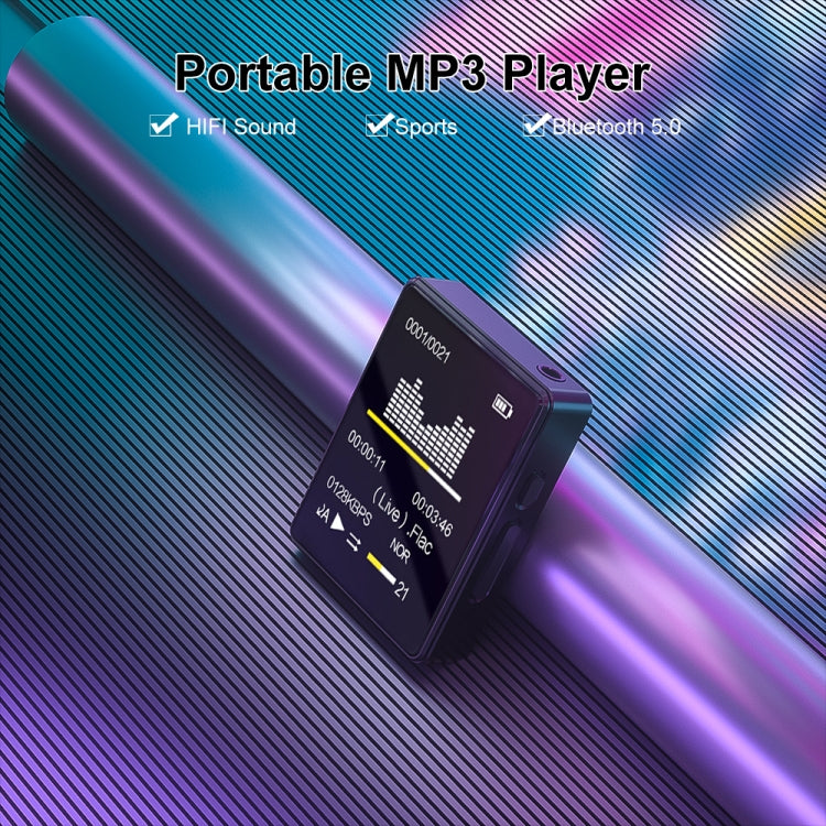 MP3 Music Player Bluetooth 5.0 Ebook Recorder MP4 Walkman 8GB(Black) - MP3 Player by PMC Jewellery | Online Shopping South Africa | PMC Jewellery