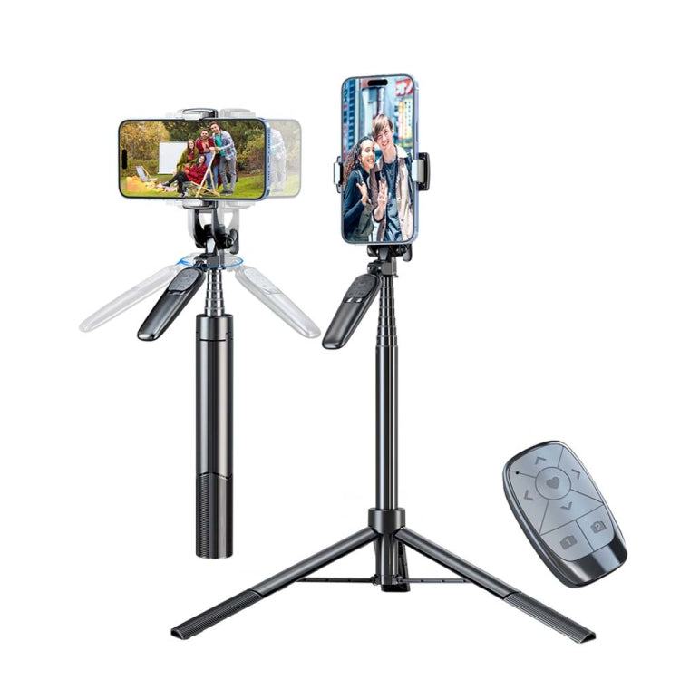 Pixel ST2 1.6m Anti Shake Selfie Stick Head Tripod Handheld Portable Folding Remote Control Outdoor Photo Stands(With Bluetooth Remote Control) - Selfie Sticks by Pixel | Online Shopping South Africa | PMC Jewellery | Buy Now Pay Later Mobicred