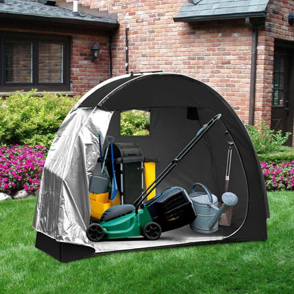 Outdoor Waterproof Bicycle Storage Shed Oxford 210D Heavy Duty Bike Tent(Black) - Tents & Accessories by PMC Jewellery | Online Shopping South Africa | PMC Jewellery