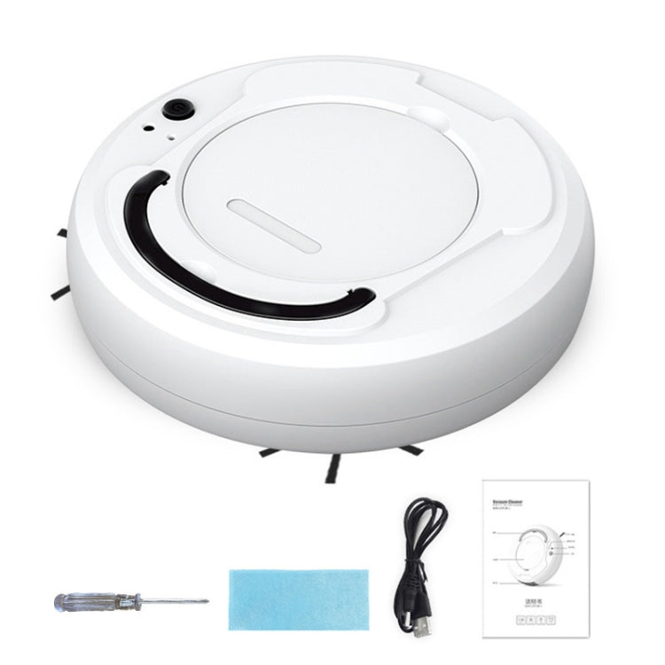 3-in-1 1800pa Smart Cleaning Robot Rechargeable Auto Robotic Vacuum Dry Wet Mopping Cleaner(White) - Robot Vacuum Cleaner by PMC Jewellery | Online Shopping South Africa | PMC Jewellery | Buy Now Pay Later Mobicred