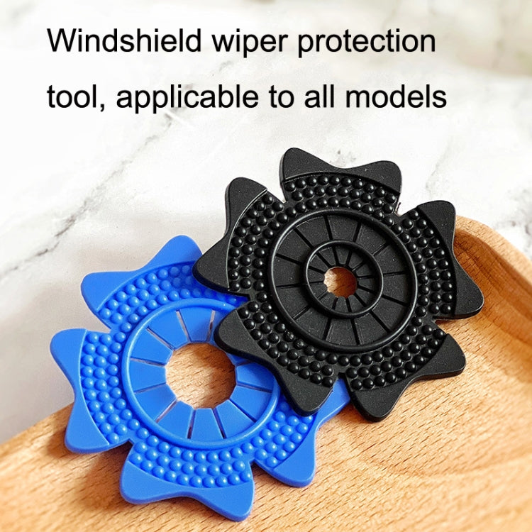 4sets Car Universal Wiper Hole Protective Cover PVC Dustproof Snowproof Wiper Pad(Blue Big Hole) - Others by PMC Jewellery | Online Shopping South Africa | PMC Jewellery | Buy Now Pay Later Mobicred