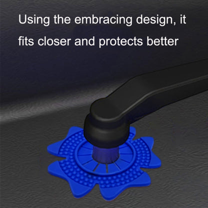 4sets Car Universal Wiper Hole Protective Cover PVC Dustproof Snowproof Wiper Pad(Blue Small Hole) - Others by PMC Jewellery | Online Shopping South Africa | PMC Jewellery | Buy Now Pay Later Mobicred