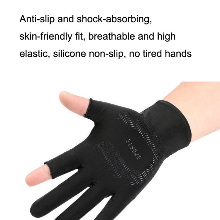 Cycling Thin Sunscreen UV Protection Mesh Breathable Ice Silk Two-finger Gloves(Grey) - Cycling Gloves by PMC TechLife | Online Shopping South Africa | PMC TechLife