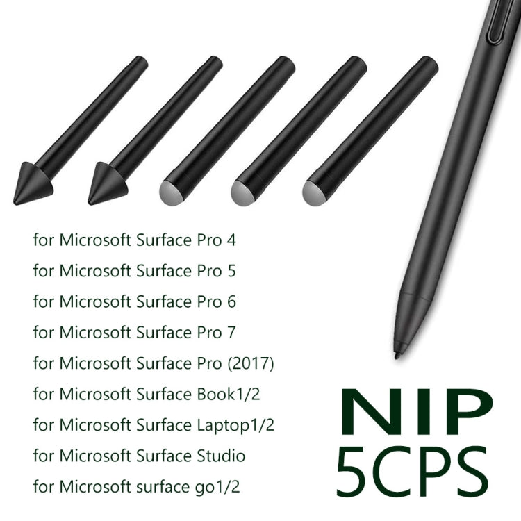 For Microsoft  Surface Pro 4/5/6/7/Book /Pro X 2pcs 2H+3pcs HB  Pen Nib Refill - Pencil Accessories by PMC Jewellery | Online Shopping South Africa | PMC Jewellery