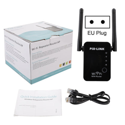 PIX-LINK 2.4G 300Mbps WiFi Signal Amplifier Wireless Router Dual Antenna Repeater(AU Plug) - Broadband Amplifiers by PIX-LINK | Online Shopping South Africa | PMC Jewellery | Buy Now Pay Later Mobicred