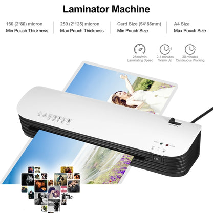 Osmile SL299 A4 Laminator Machine Set With 15 Laminating Pouches Paper Cutter Corner Rounder(US Plug) - Photo Film Covering Machine by Osmile | Online Shopping South Africa | PMC Jewellery | Buy Now Pay Later Mobicred