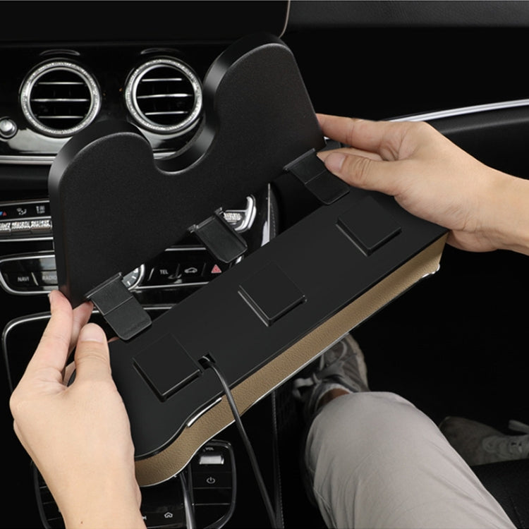 Car Seat Gap Storage Box Multifunctional Mobile Phone USB Charger, Color: QC3.0 Beige - Stowing Tidying by PMC Jewellery | Online Shopping South Africa | PMC Jewellery | Buy Now Pay Later Mobicred