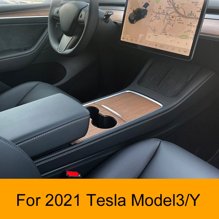 For Tesla Model3/Y Central Control Panel Modification Anti-Scratch Protective Sticker(Carbon Fiber Bright) - Car Interior Mouldings by PMC Jewellery | Online Shopping South Africa | PMC Jewellery | Buy Now Pay Later Mobicred