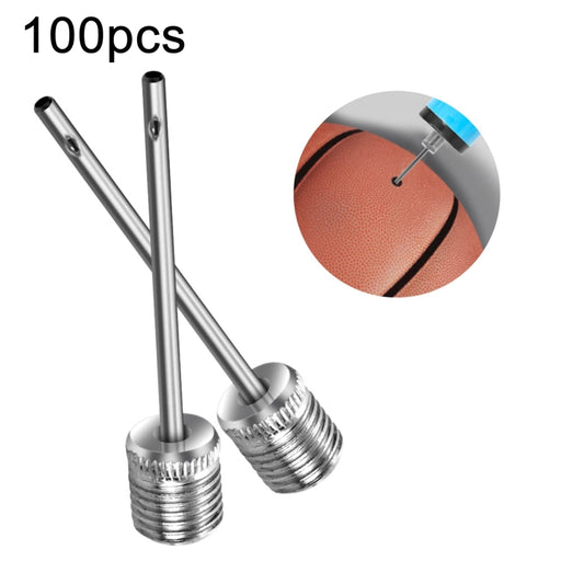 100pcs /Pack Stainless Steel Ball Pump Needles For Football, Basketball, Volleyball, Rugby Balls - Balls by PMC Jewellery | Online Shopping South Africa | PMC Jewellery