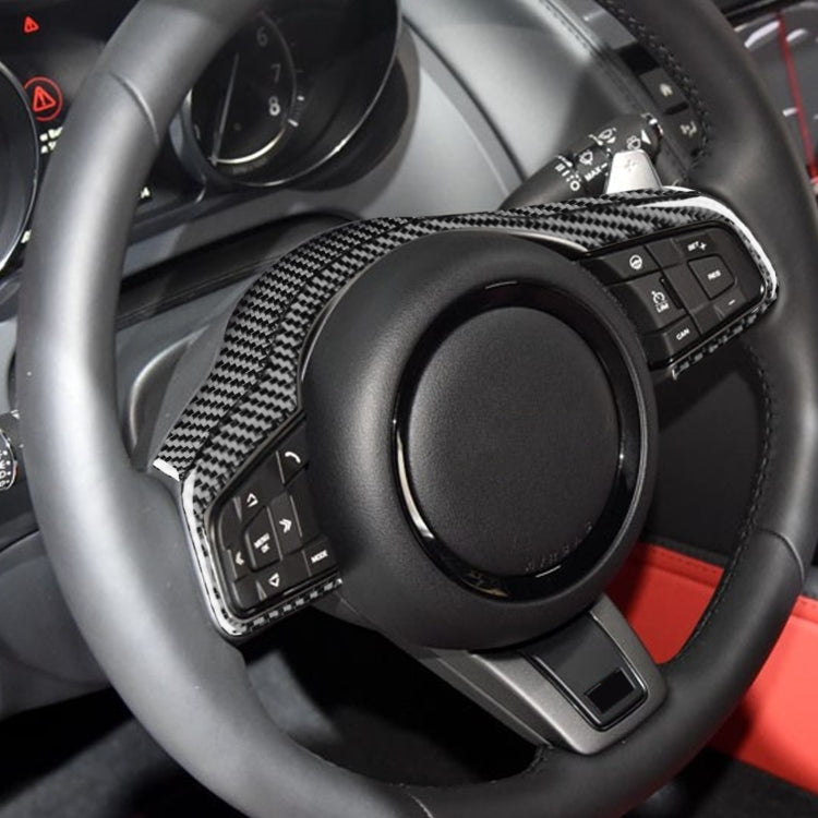 For Jaguar F-TYPE 2013+ Left And Right Drive Universal Steering Wheel Cover Sticker(Red) - Car Interior Mouldings by PMC Jewellery | Online Shopping South Africa | PMC Jewellery | Buy Now Pay Later Mobicred