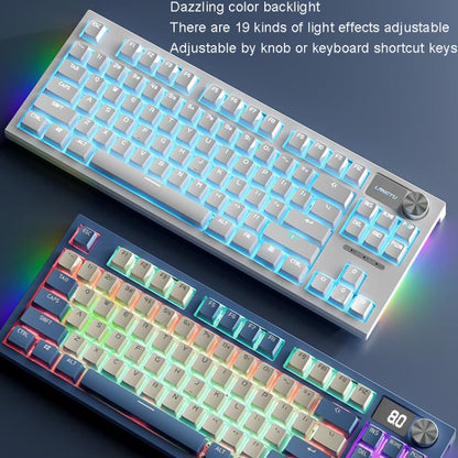 LANGTU LT84 Mechanical Luminous Keyboard, Style: Wired Single-mode Silver Gray Shaft (Daybreak) - Wired Keyboard by LANGTU | Online Shopping South Africa | PMC Jewellery | Buy Now Pay Later Mobicred