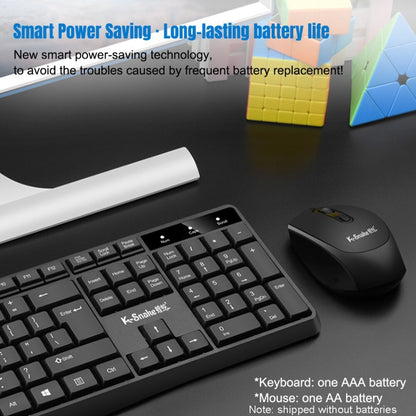 K-Snake WK800 Wireless 2.4G Keyboard Mouse Set Tabletop Computer Notebook Business Office House Use, Color: Black - Wireless Keyboard by K-Snake | Online Shopping South Africa | PMC Jewellery | Buy Now Pay Later Mobicred