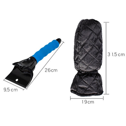 Vehicle Mounted Snow Shovel De-Icer Cleaning Tool, Color: Blue+Gloves - Ice Scraper by PMC Jewellery | Online Shopping South Africa | PMC Jewellery | Buy Now Pay Later Mobicred