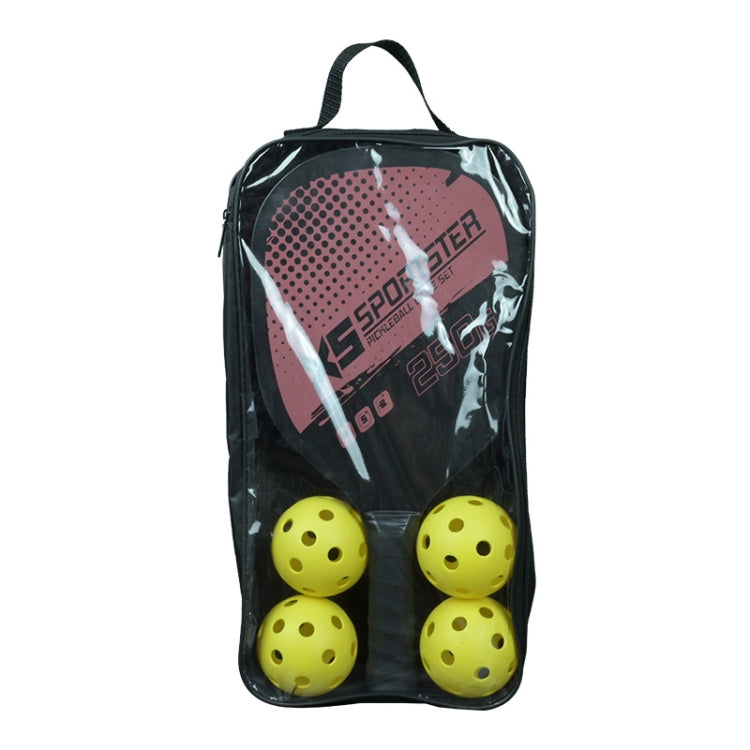 2 Peak Paddles Rackets & 4 Pickleball Balls Set with Carrying Bag Indoor Outdoor Sports Equipment(Pink) - Balls by PMC Jewellery | Online Shopping South Africa | PMC Jewellery