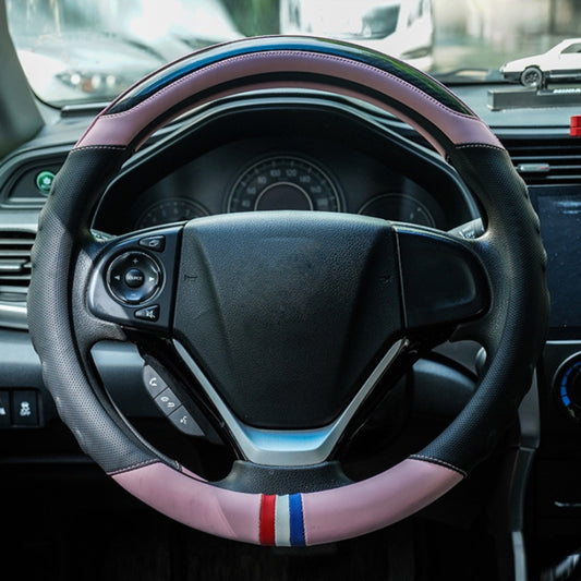 38cm Microfiber Leather Sports Colorful Car Steering Wheel Cover, Color: Pink(O Type) - Steering Wheel Accessories by PMC Jewellery | Online Shopping South Africa | PMC Jewellery | Buy Now Pay Later Mobicred