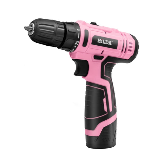 HILDA 12V Cordless Impact Drill Electrical Screwdriver, Plug: EU Plug - Drill & Drill Bits by HILDA | Online Shopping South Africa | PMC Jewellery | Buy Now Pay Later Mobicred