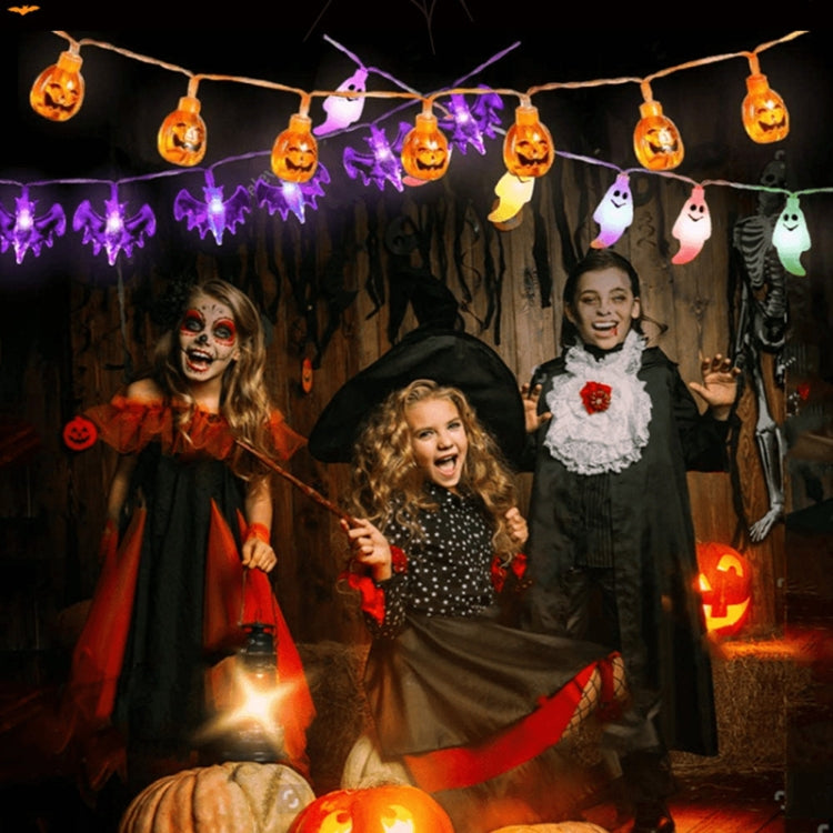 Colorful 3m 20LEDs Halloween LED Cartoon Atmosphere Decorative Light String(Conventional Pumpkin) - Decoration Lamps by PMC TechLife | Online Shopping South Africa | PMC TechLife