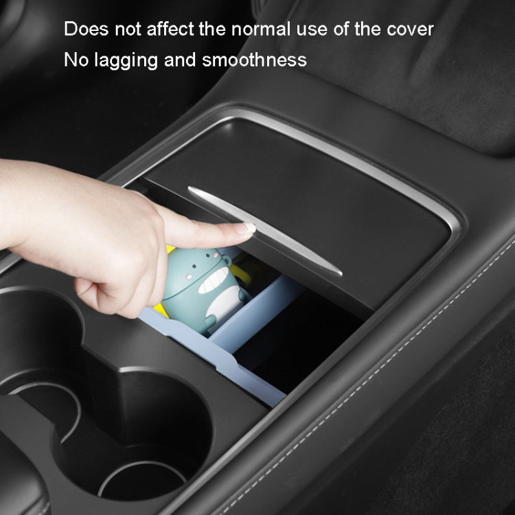 For Tesla Model 3 / Y Silicone Double Layer Storage Small Ice Box, Style: Center Front With Divider (Black) - free shipping - PMC TechLife - Order now!