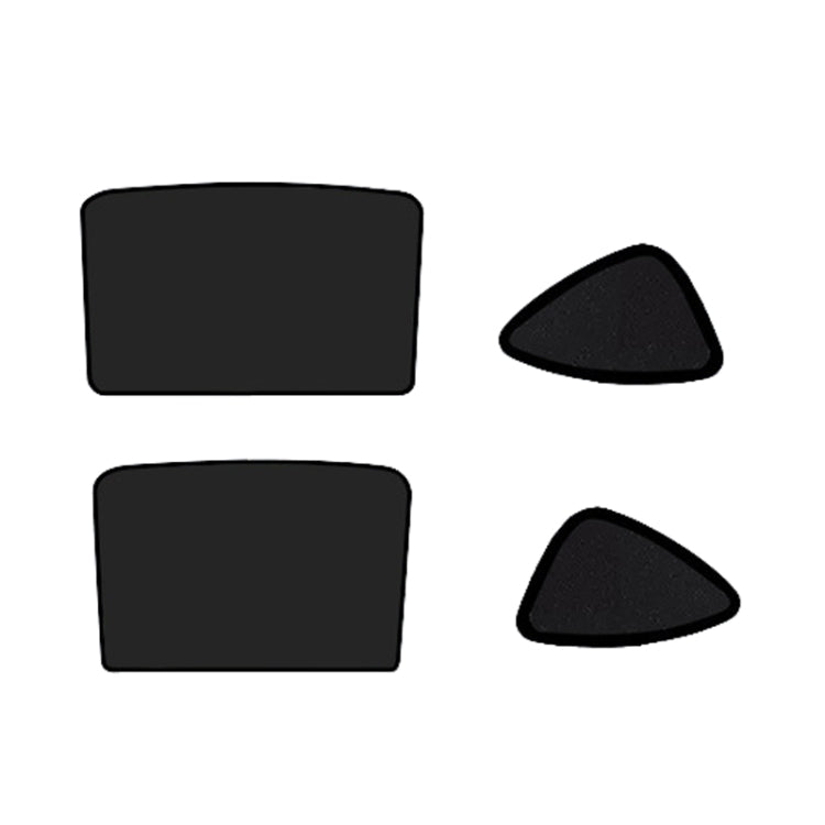 4pcs /Set For Tesla Model 3 Ice Crystal Sunshade Car Roof Front And Rear Sunroof Shade(Black) - Window Foils & Solar Protection by PMC Jewellery | Online Shopping South Africa | PMC Jewellery | Buy Now Pay Later Mobicred