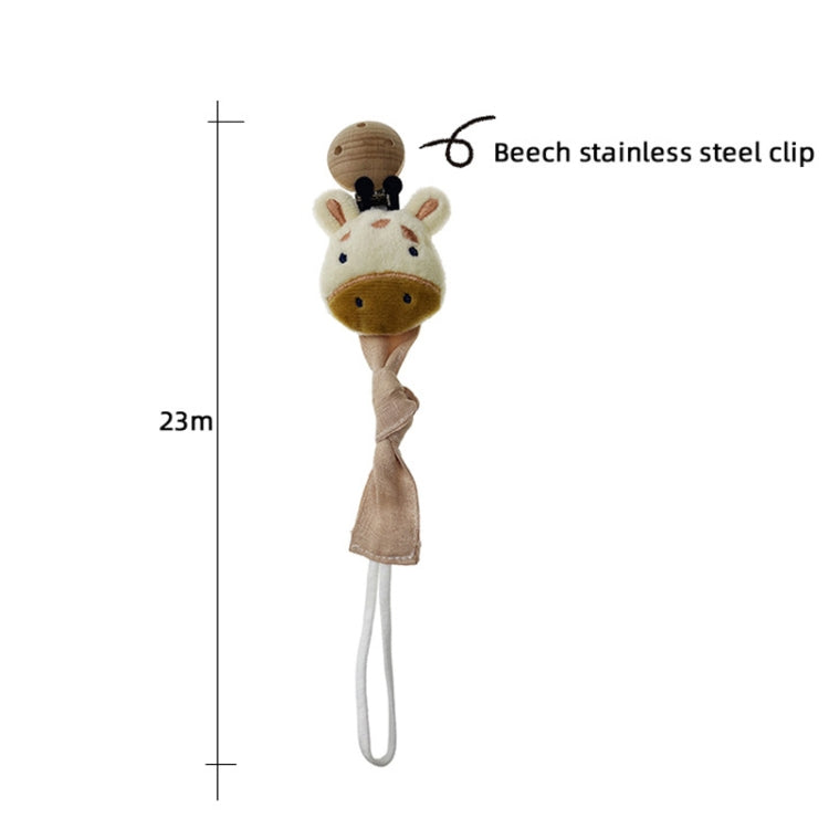 Animal Head Pacifier Chain Newborn Pacifier Clip, Style: Grid Love - Cups & Silicone Nipple by PMC Jewellery | Online Shopping South Africa | PMC Jewellery | Buy Now Pay Later Mobicred